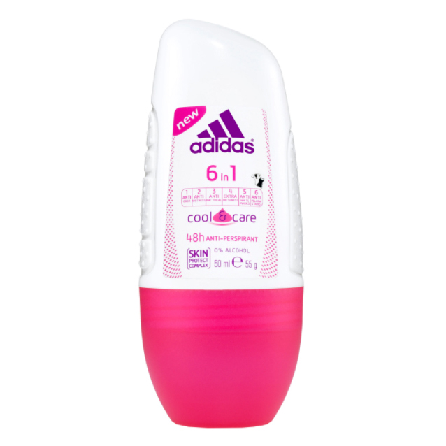 Adidas Cool & Dry 6 in 1 for Woman Roll-On 50ml