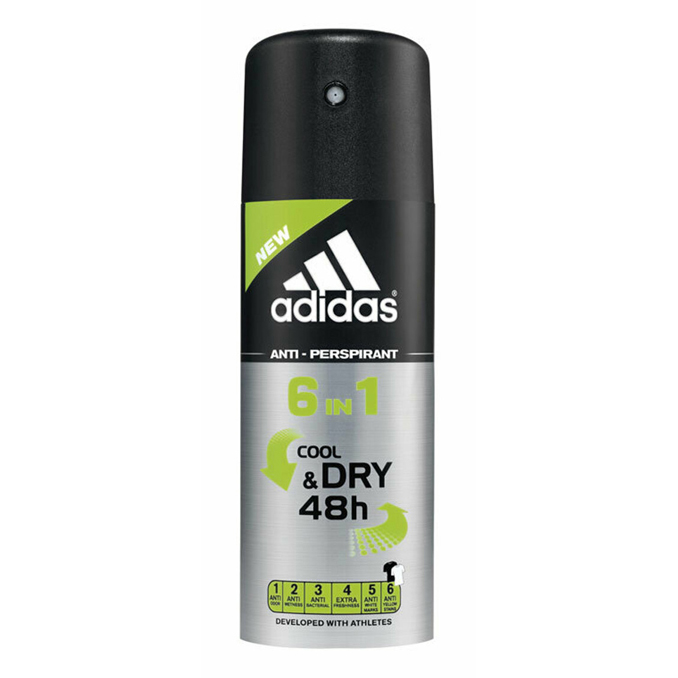 Adidas Cool & Dry 6 in 1 Deo Spray 150ml
